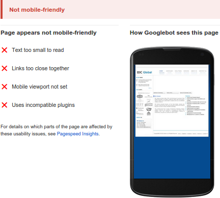 idc global googlebot mobile view